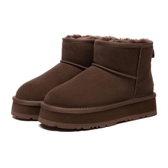 EVER AU Australien Damen Dämmerungsleder-Plattform Stiefeletten - Image 4