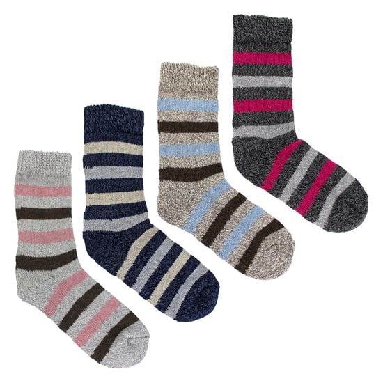 12 Paar Damen Bootsocken ohne Elastik mit Streifen - Image 3