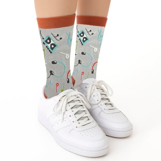 Damen Retro Musik Muster Bamboosocken - Image 5
