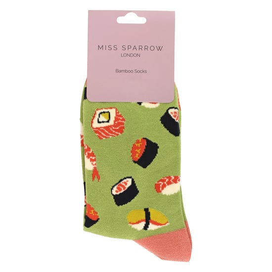 Damen Sushi-Accessoire Muster Bambussocken - Image 2