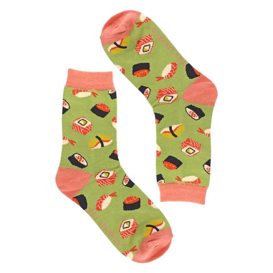Damen Sushi-Accessoire Muster Bambussocken - Image 3