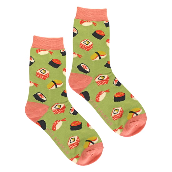Damen Sushi-Accessoire Muster Bambussocken - Image 4