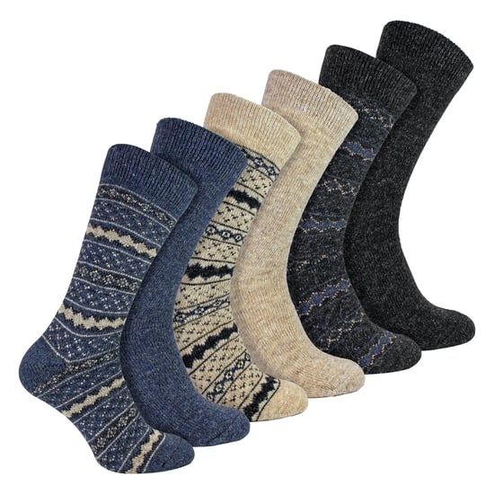 6 Paar Herren Dicke Alpaka Robuste Stiefelsocken - Image 3