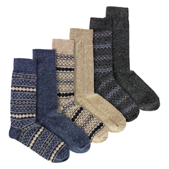 6 Paar Herren Dicke Alpaka Robuste Stiefelsocken - Image 4