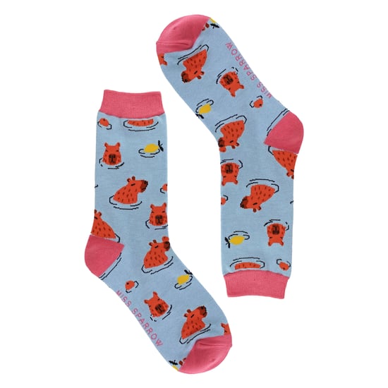 Damen Capybara Neuheiten-Muster Bambus-Socken - Image 3