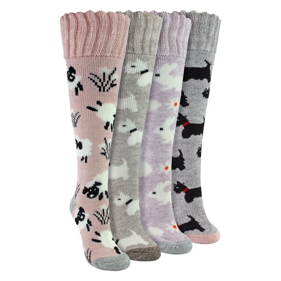 4 Paar Lange Weiche Lounge-Bett-Socken für Damen - Image 3