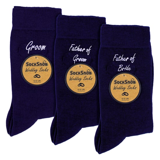 3 Paar Hochzeitssocken für den Vater des Bräutigams & der Braut | Hochzeitsgeschenk - Image 2