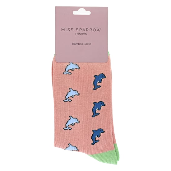 Damen-Delfine Muster-Bambus-Socken - Image 2