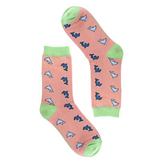 Damen-Delfine Muster-Bambus-Socken - Image 3