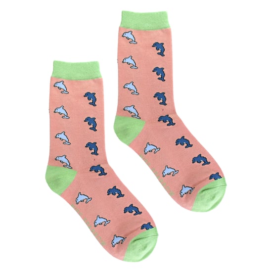 Damen-Delfine Muster-Bambus-Socken - Image 4