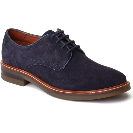Base London Mawley Leder Herren Marine Oxford Schuhe - Image 1