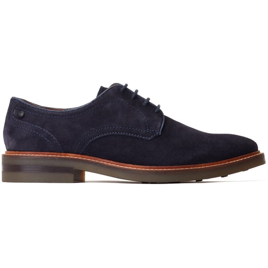 Base London Mawley Leder Herren Marine Oxford Schuhe - Image 5