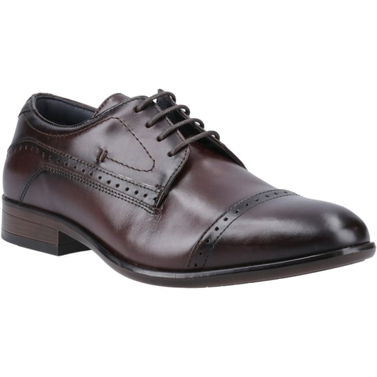 Pod Ralph Leder Herren Kastanienbraune Oxford-Schuhe - Image 1