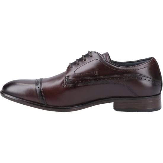 Pod Ralph Leder Herren Kastanienbraune Oxford-Schuhe - Image 4