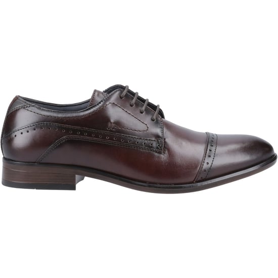 Pod Ralph Leder Herren Kastanienbraune Oxford-Schuhe - Image 5