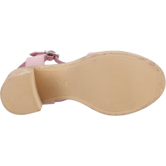 Hush Puppies Georgia Cork Damen Sandalen Aus Leder In Blush - Image 3