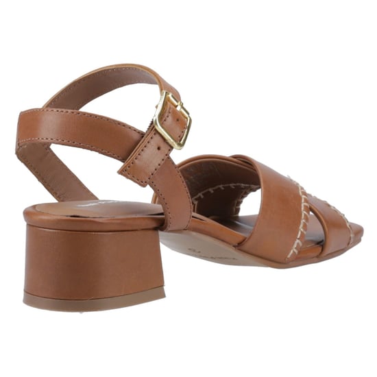 Hush Puppies Lyla Heeled Damen Sandalen Aus Leder In Tan - Image 2