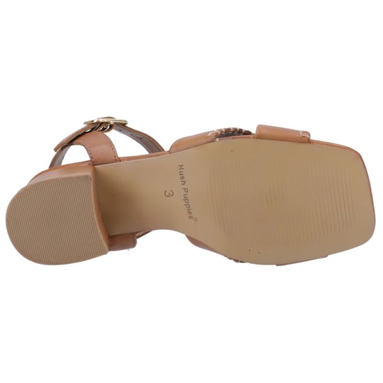 Hush Puppies Lyla Heeled Damen Sandalen Aus Leder In Tan - Image 3