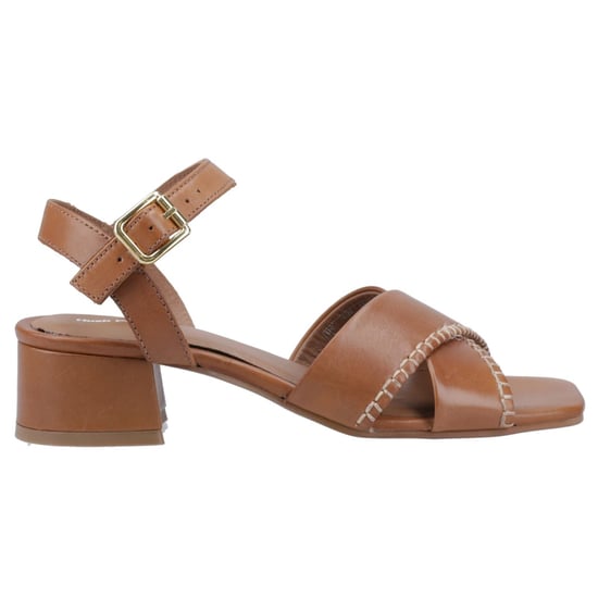 Hush Puppies Lyla Heeled Damen Sandalen Aus Leder In Tan - Image 5