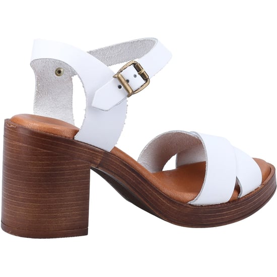 Hush Puppies Georgia Damen Sandalen Aus Weißem Leder - Image 2