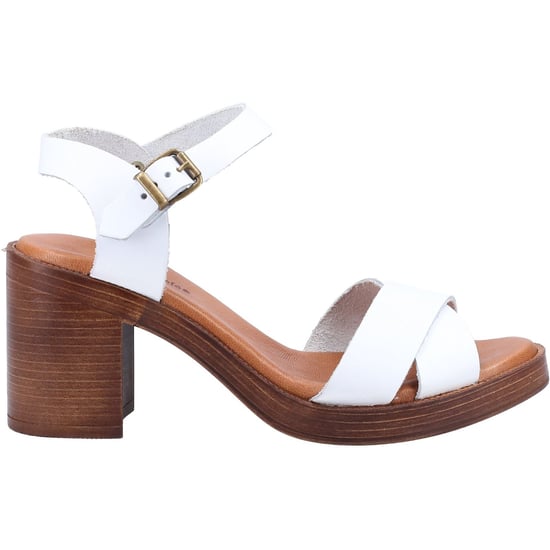 Hush Puppies Georgia Damen Sandalen Aus Weißem Leder - Image 4