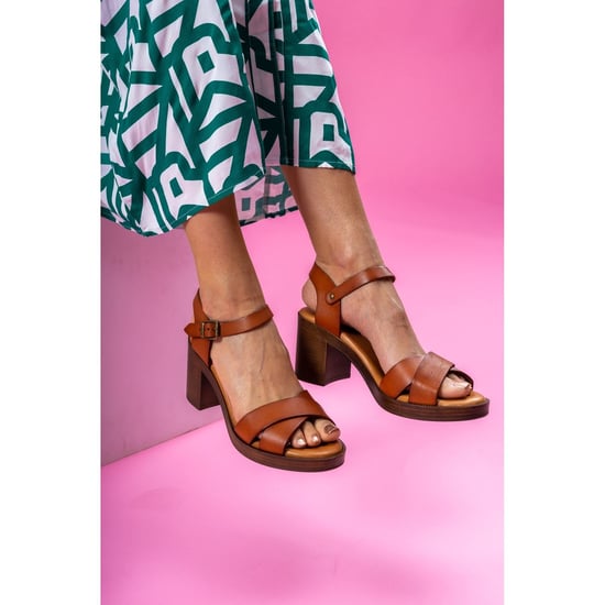Hush Puppies Georgia Damen Sandalen Aus Leder In Tan - Image 6