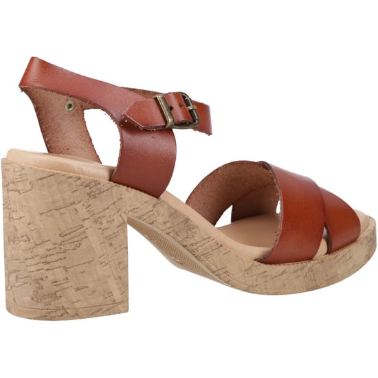 Hush Puppies Georgia Cork Damen Sandalen Aus Leder In Tan - Image 2