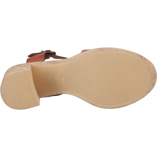 Hush Puppies Georgia Cork Damen Sandalen Aus Leder In Tan - Image 3