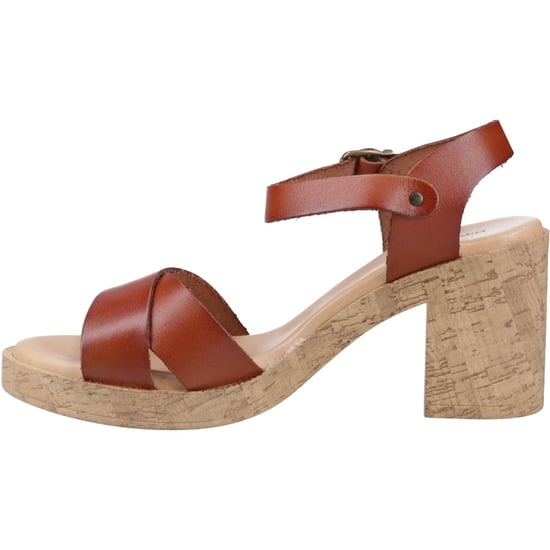 Hush Puppies Georgia Cork Damen Sandalen Aus Leder In Tan - Image 4
