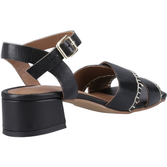 Hush Puppies Lyla Heeled Damen Sandalen Aus Schwarzem Leder - Image 2