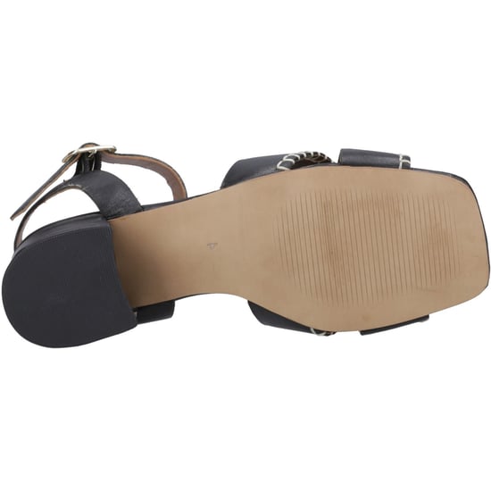 Hush Puppies Lyla Heeled Damen Sandalen Aus Schwarzem Leder - Image 3