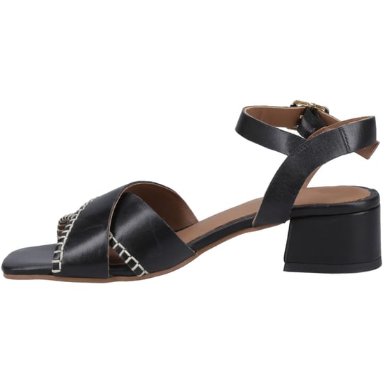 Hush Puppies Lyla Heeled Damen Sandalen Aus Schwarzem Leder - Image 4