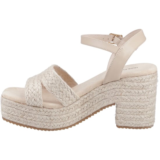 Hush Puppies Jamelia Espadrille Heel Damen Textil Sandalen In Nude - Image 4