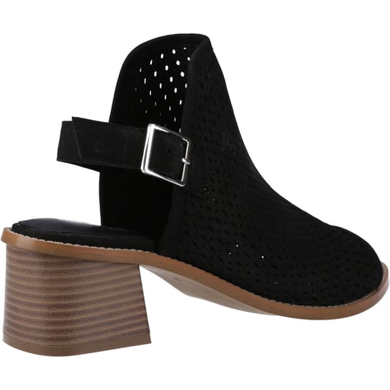 Hush Puppies Louise Heeled Damen Sandalen Aus Schwarzem Leder - Image 2