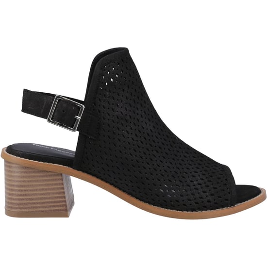 Hush Puppies Louise Heeled Damen Sandalen Aus Schwarzem Leder - Image 5