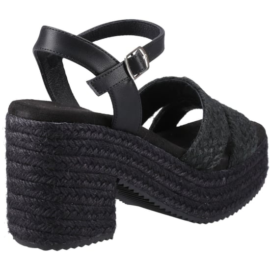 Hush Puppies Jamelia Espadrille Heel Damen Sandalen In Schwarz - Image 2