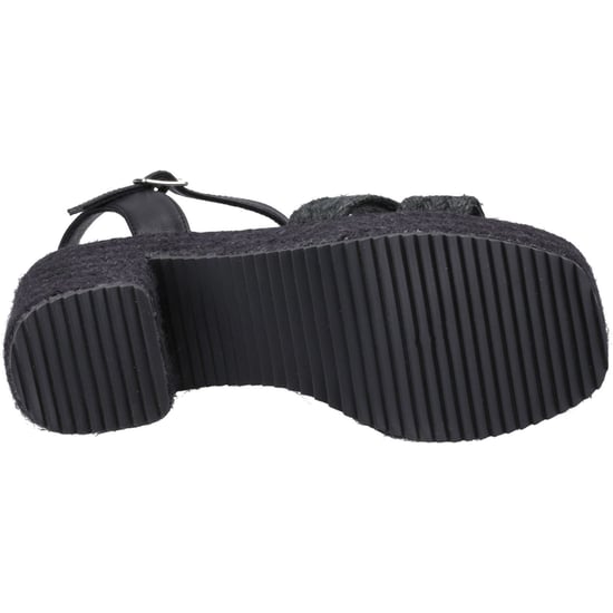 Hush Puppies Jamelia Espadrille Heel Damen Sandalen In Schwarz - Image 3