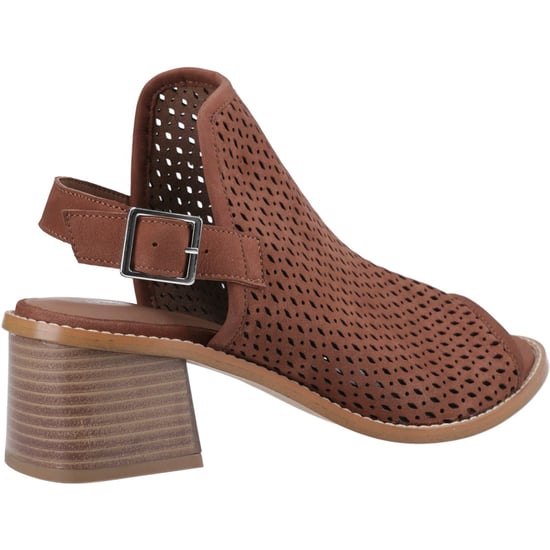 Hush Puppies Louise Heeled Damen Sandalen Aus Braunem Leder - Image 2