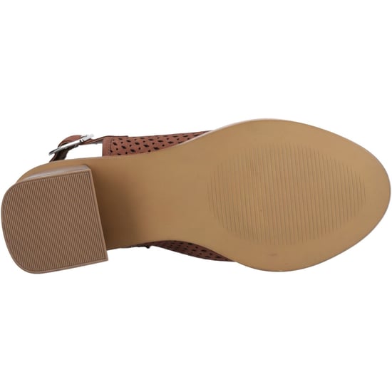 Hush Puppies Louise Heeled Damen Sandalen Aus Braunem Leder - Image 3