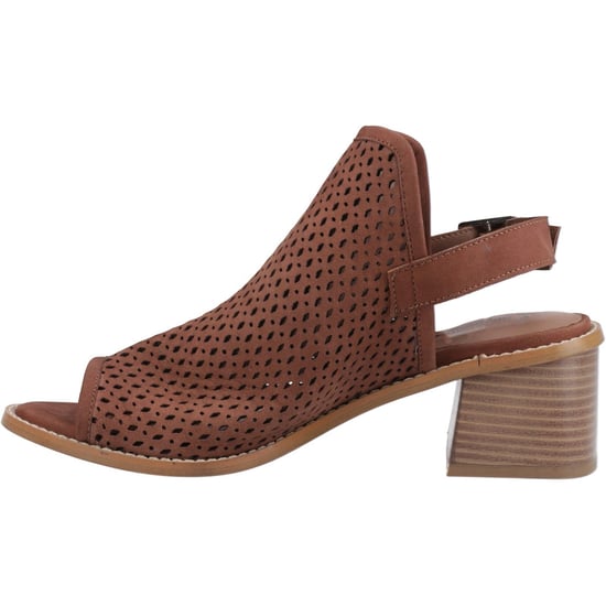 Hush Puppies Louise Heeled Damen Sandalen Aus Braunem Leder - Image 4