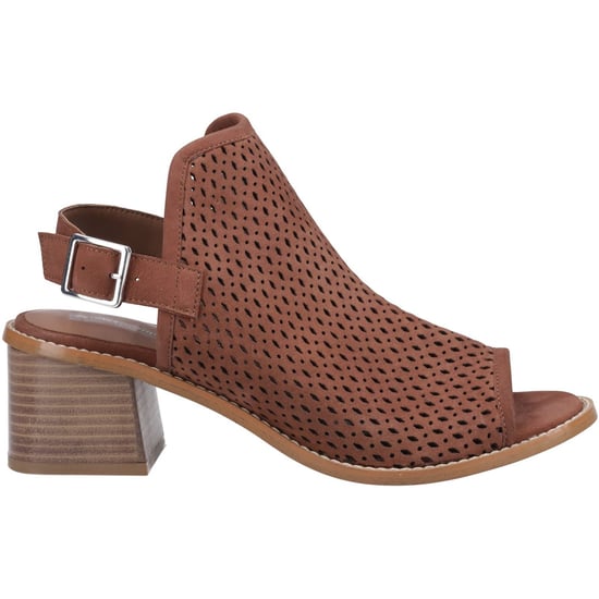 Hush Puppies Louise Heeled Damen Sandalen Aus Braunem Leder - Image 5