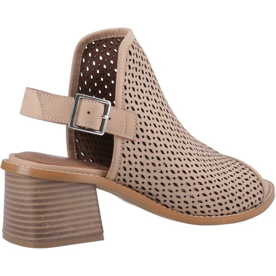 Hush Puppies Louise Heeled Damen Sandalen Aus Leder In Taupe - Image 2