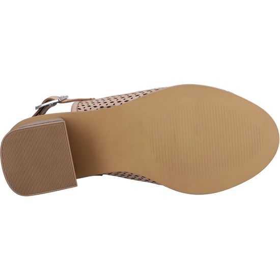 Hush Puppies Louise Heeled Damen Sandalen Aus Leder In Taupe - Image 3