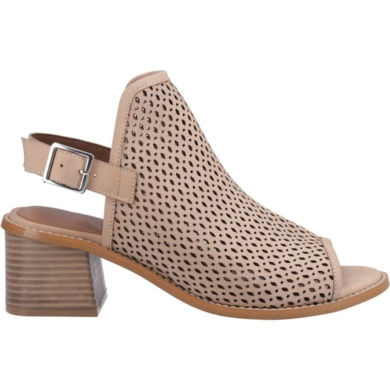 Hush Puppies Louise Heeled Damen Sandalen Aus Leder In Taupe - Image 5