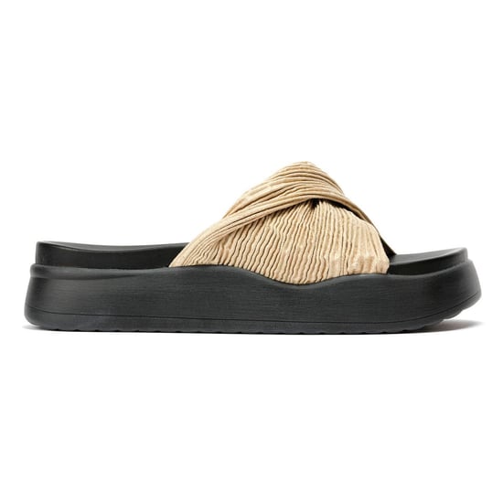 Desert Fleur Gabbro Satin Damen Sandalen In Gold - Image 5
