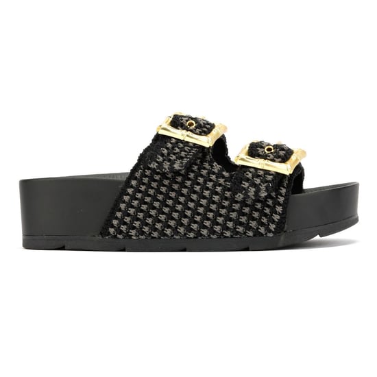 Desert Fleur Super Damen Schwarze Sandalen - Image 5