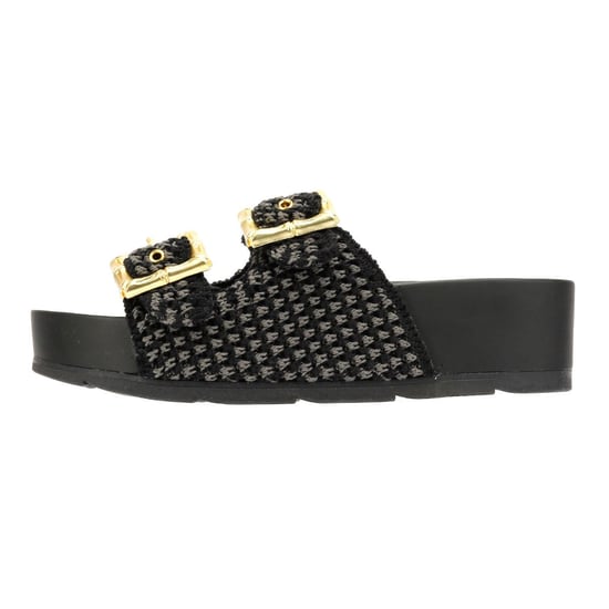 Desert Fleur Super Damen Schwarze Sandalen - Image 6