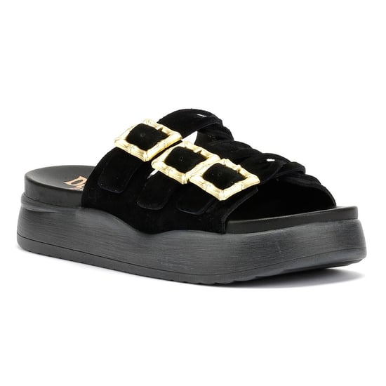 Desert Fleur Gypsum Damen Sandalen Aus Schwarzem Wildleder - Image 2