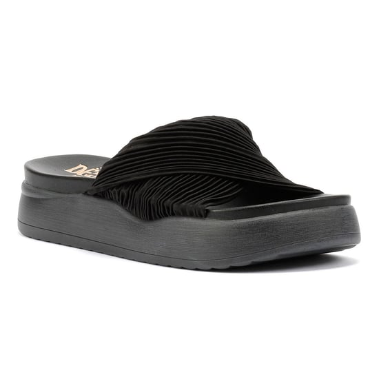 Desert Fleur Gabbro Satin Damen Sandalen In Schwarz - Image 2