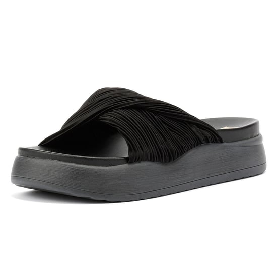Desert Fleur Gabbro Satin Damen Sandalen In Schwarz - Image 3